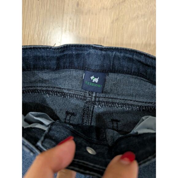 Lot of 2 Gap Light Blue Like Mom & Ferrioni Dark Adjustable Denim Jeans 4T - Picture 4 of 10